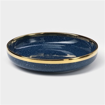 Тарелка глубокая керамическая «Ночное небо», 800 мл, d=21 см, цвет синий