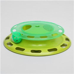 Игровой комплекс для кошек с отсеками для корма и шариком (картонная коробка), микс