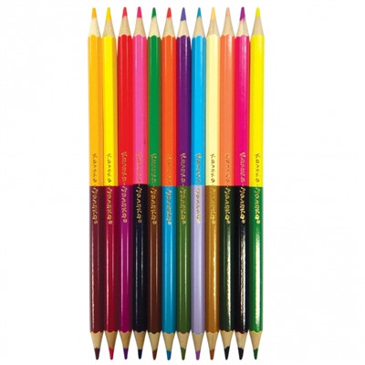 Карандаши 24цв 12 шт. двусторонние КДКМ24 Каляка-Маляка