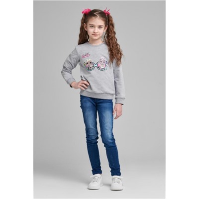 Свитшот 22710 детский LOL Surprise (Серый-меланж)