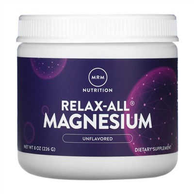 MRM, Relax-All Magnesium, Unflavored, 8 oz (226 g)