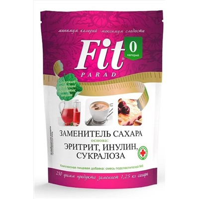 ФитПарад № 6 - 250г эритрит, инулин, сукралоза ДОЙ-ПАК ЭКОПРОДУКТЫ, 1180096