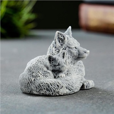 Фигурка «Лисичка с лисенком», 4 см