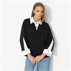 Блуза с имитацией многослойности, Легенда в кадре (эталон)