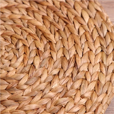 Коврик плетёный круглый, 38 см