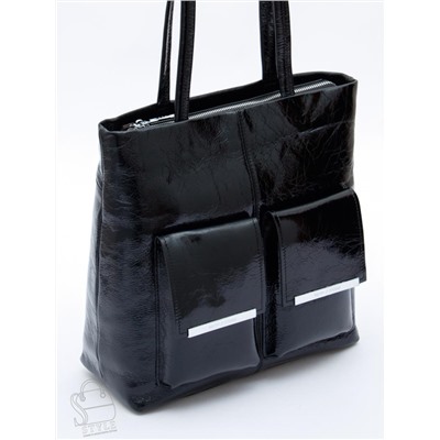 Сумка женская кожаная 0929CY black Polina&Eiterou