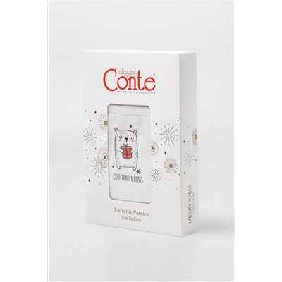 CONTE MERRY XMAS LT 1712; LB 1713 Комплект 2-х предметный женский: топ и трусы CONTE ELEGANT, 1232642
