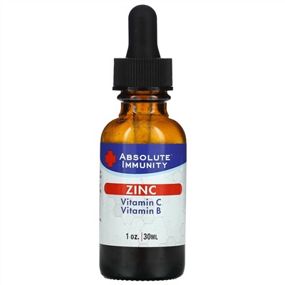 Absolute Nutrition, Immunity, Zinc with Vitamin C & Vitamin B, 1 oz (30 ml)
