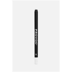 Provoc Гелевый карандаш-подводка для глаз водостойкий / Semi Permanent Gel Eye Liner №61 White Hot, белый матовый KRISTALLER, 1130438