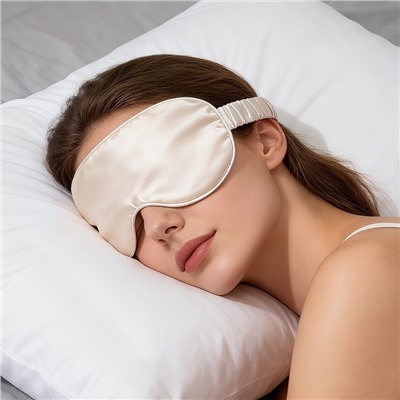 Маска для сна атласная на резинке