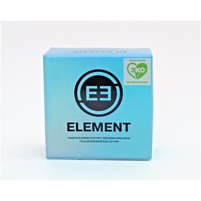 Патчи для глаз ELEMENT с ниацинамидом и гиалуроновой кислотой