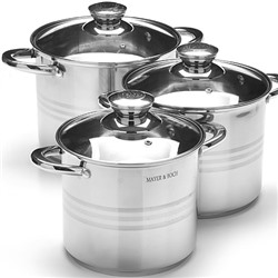 27556 Набор посуды 6пр 5,3+6,8+8,6л зол/р MB (х2)