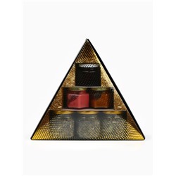 Подарочный новогодний набор «Золотая коллекция»: чай травяной 25 г × 3 шт., варенье с шишками 100 мл., крем-мёд 120 г × 2 шт.