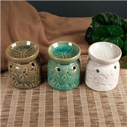 Аромалампа для эфирных масел «Бабочки», керамика, 8.5×7×7 см, МИКС