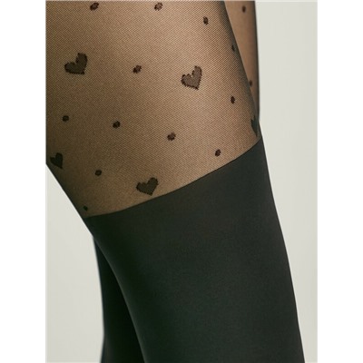 CONTE Колготки с имитацией гольфинов и сердечками SWEET GIRL