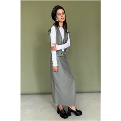 Юбка эко-кожа  ECO040/01/Оливка