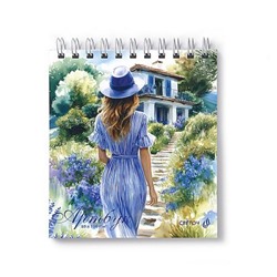 Альбом для зарисовок (скетчбук)166х175 мм 80л на спирали пластик.обл.500мкм 100 г/м2 "Лавандовые грезы" жестк.подлож. А166 01378 SVETOCH