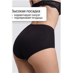 Набор трусов OIRO 3905 хлопковые с цветочным узором 3 шт (Бежевый, бордовый, черный)