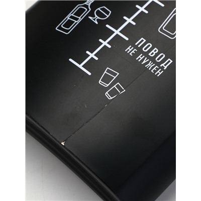 УЦЕНКА Фляжка для алкоголя «Наливай», нержавеющая сталь, подарочная, 1.92 л, 64 oz