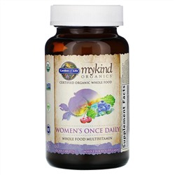 Garden of Life, KIND Organics, Women's Once Daily, 60 веганских таблеток
