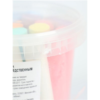 УЦЕНКА Мелки для рисования, 21 шт. разноцветного толстого мелка