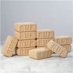 Топливный брикет RUF, сосна, 15.5×6×8.5 см, 833 г, набор 12 шт.