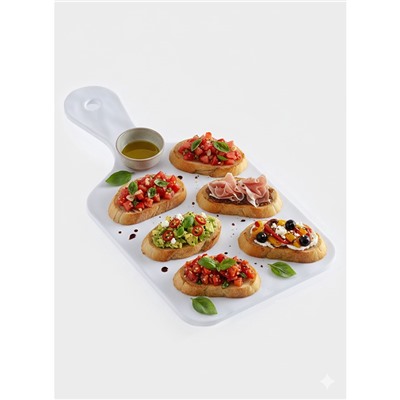 Доска разделочная «Белый Восток», меламин, 25.5×12.7×1.5 см, сервировочная, белая