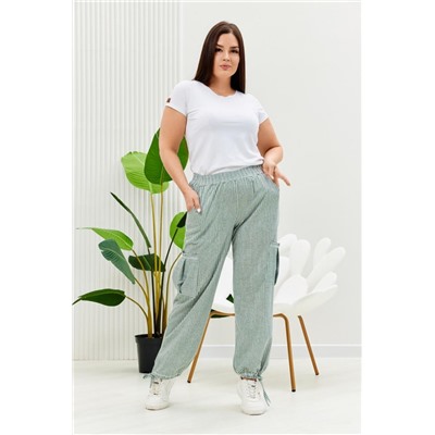 Брюки 9208 (Полоса хаки)