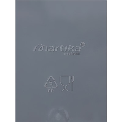 Лоток для столовых приборов раздвижной Martika «Смарт», 36×30×5 см, пластик, тёмно-серый