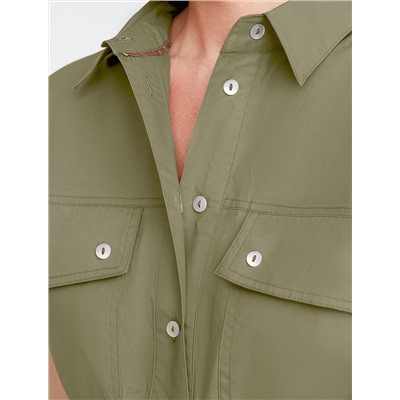 Блузка из легкого хлопкового поплина