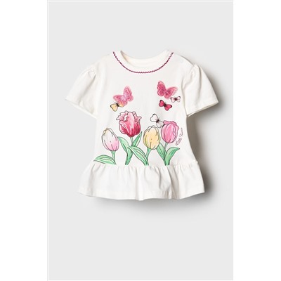 Джемпер детский трикотажный для девочек (футболка) PLAYTODAY, 1240047