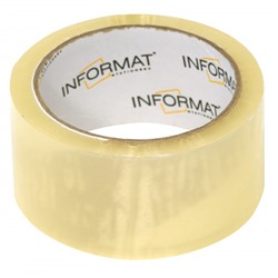 Клейкая лента 48 мм х 57 м прозрачная 40 мкм T5066-01 inФОРМАТ