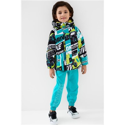 Куртка текстильная с полиуретановым покрытием для мальчиков (ветровка) PLAYTODAY, 1240304