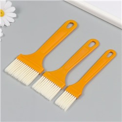 Набор кистей пластик набор 3 шт., 18.5×9 см, 17×5 см, 14.5×2 см