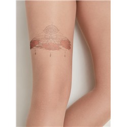 Колготки женские CONTE колготки TATTOO с рисунком Butterfly