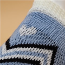 Свитер для животных «Волна», XS (ДС 17, ОШ 17, ОГ 23-37 см), голубой