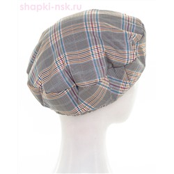 Эмили плащевка клетка Берет женский (56-58)