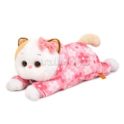 Кошечка Ли-Ли в комбинезоне с принтом "Цветочек" (лежачая)