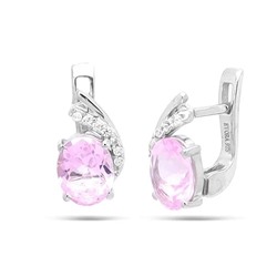 Серьги из серебра морганит, Джульетта