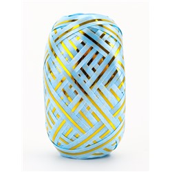 Лента упаковочная, с полосой, микс, 0.5 см × 10 м, набор 6 шт.