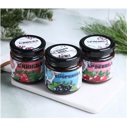 Таежное  Ассорти Клюква Брусника Смородина набор 3шт х 100г