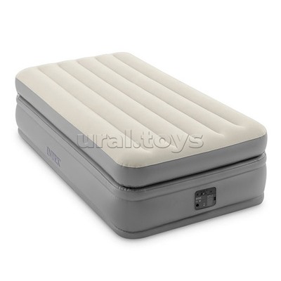 Кровать надувная Prime Comfort Elevated, 99 х 191 х 51 см, встроенный насос 220V, 64162NP INTEX