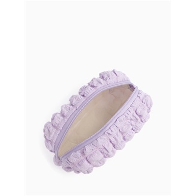 Косметичка на молнии женская, с подкладкой, маленькая, для косметики, лекарств, прокладок, нежно-сиреневая