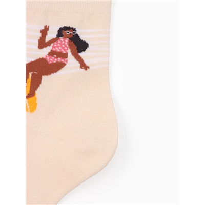 Носки женские KAFTAN Good vibes, набор 5 пар, размер 35-38