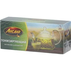 Лисма. Зеленый тонизирующий карт.пачка, 25 пак.