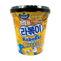 Рапокки со вкусом сырного соуса Mac & Cheese Delief, Корея, 170 г Акция