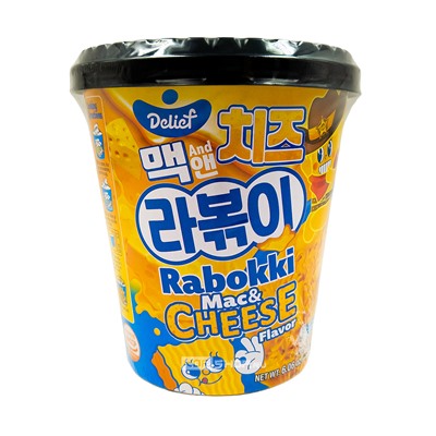 Рапокки со вкусом сырного соуса Mac & Cheese Delief, Корея, 170 г Акция
