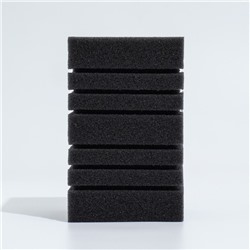 Губка прямоугольная для фильтра турбо № 11, 10×10×16 см, серая