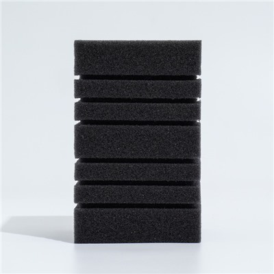 Губка прямоугольная для фильтра турбо № 11, 10×10×16 см, серая