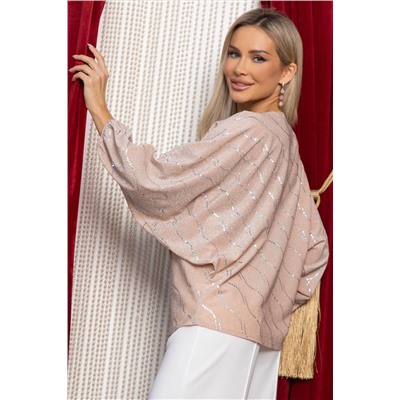 Блуза Путь к сердцу (бежево-розовая) Б14854-30М